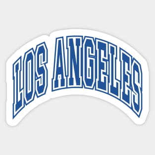 Los Angeles - Block Arch - White/Blue Sticker